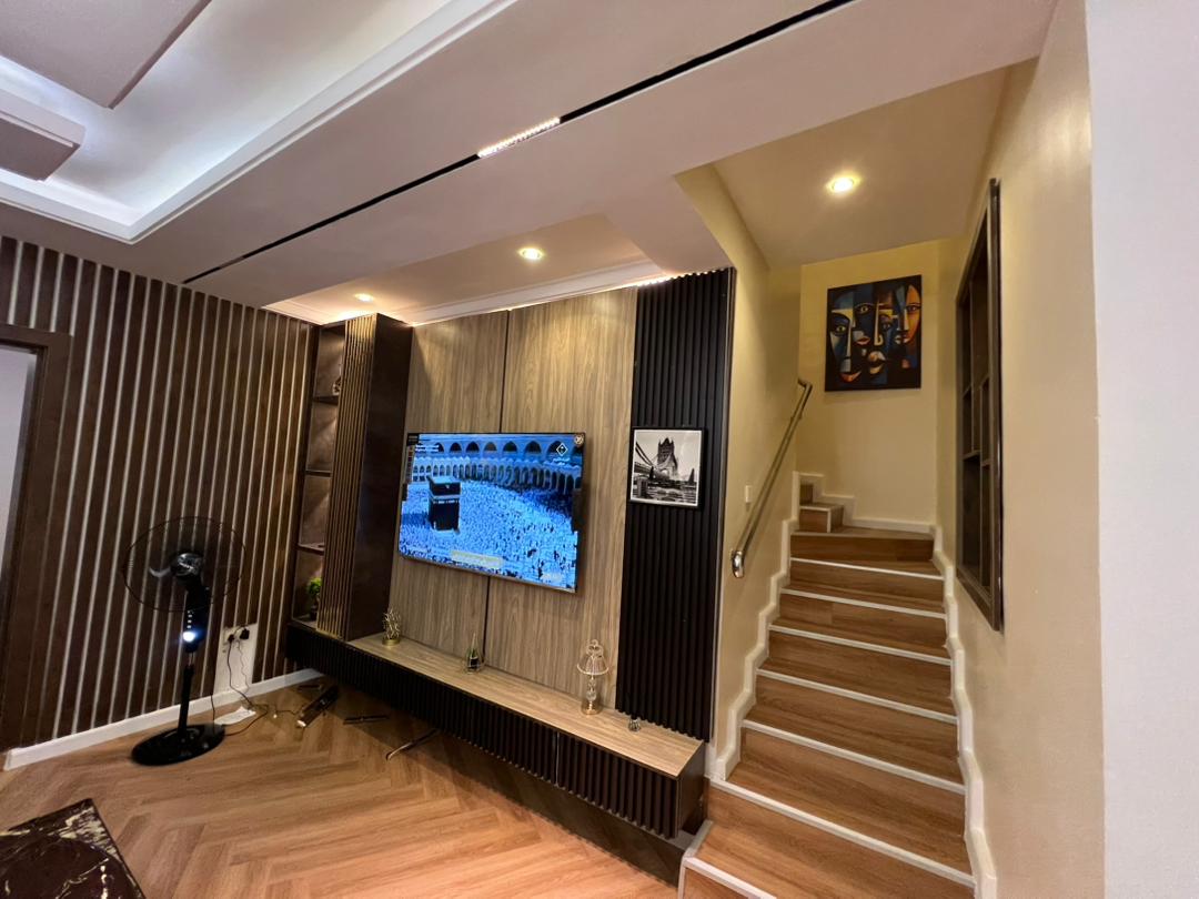 Shared living area and staircase of the Aston shared residence
